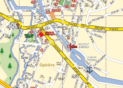 Plan de la d'Arques avec une vue du ciel